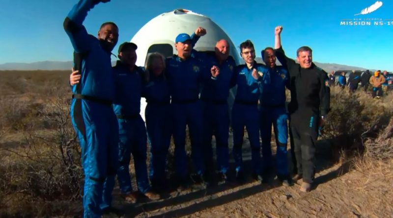 Six new astronauts venture into space on the New Shepard NS-19 flight - SpaceQ